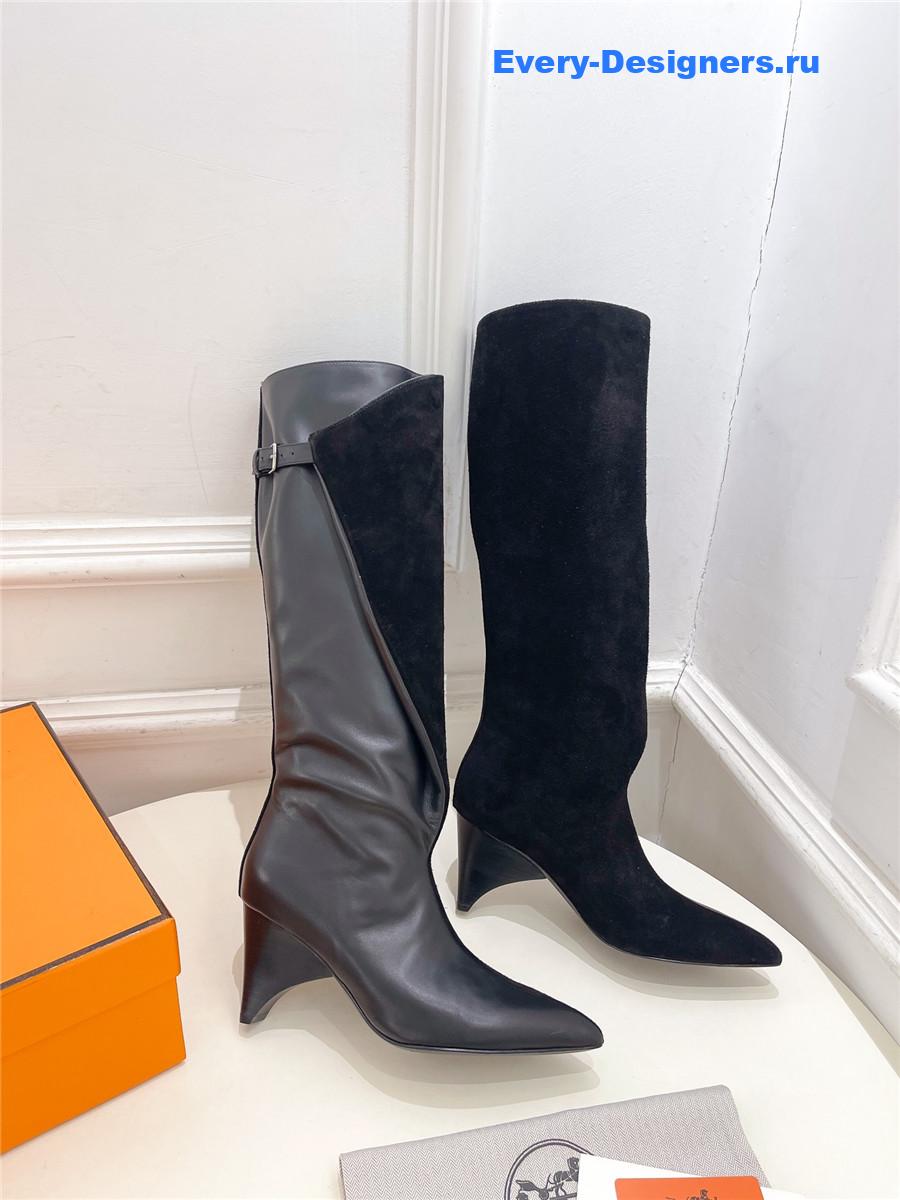 H**me5 suede hanae 85 long boots