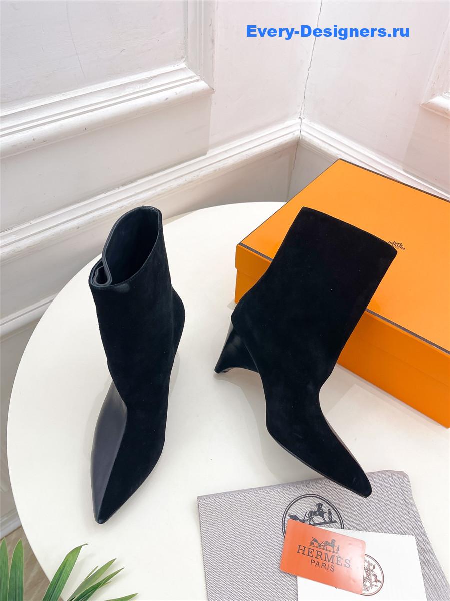 H**me5 hanae 85 suede ankle boots for women