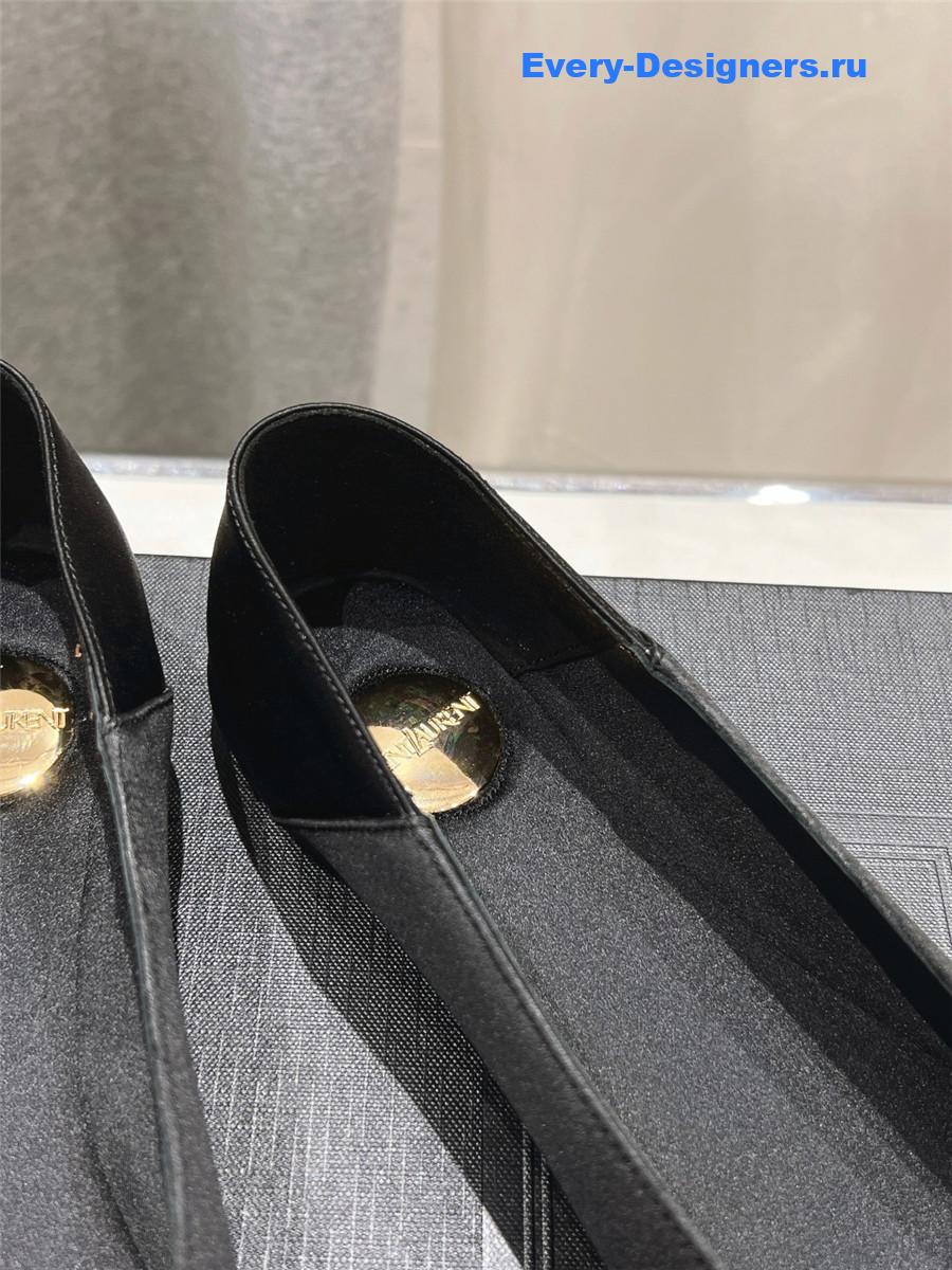 Y51 poppy satin crepe ballerinas