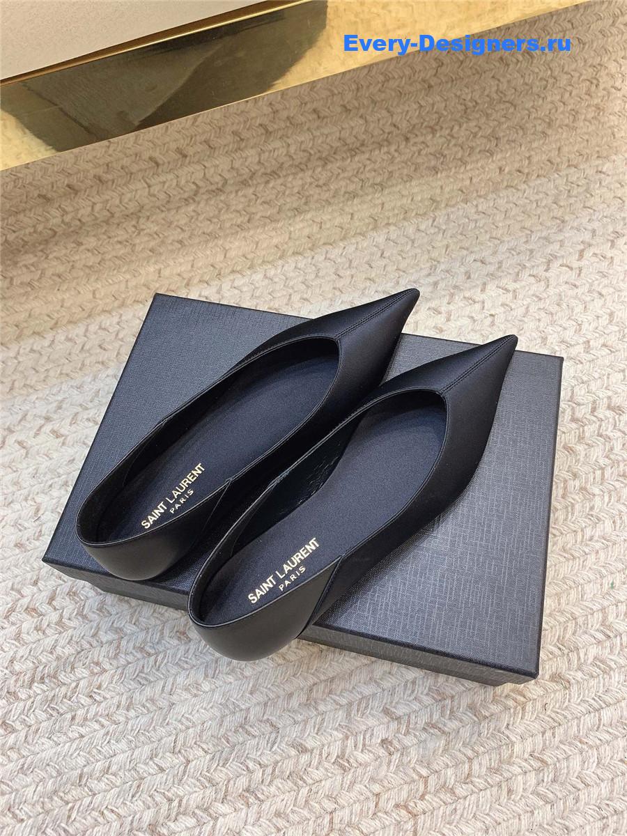Y51 nour black nappa leather slippers