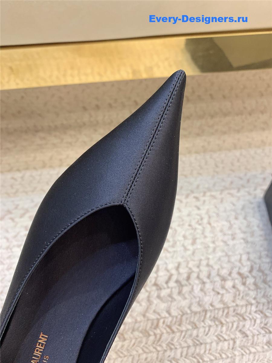 Y51 nour black nappa leather slippers