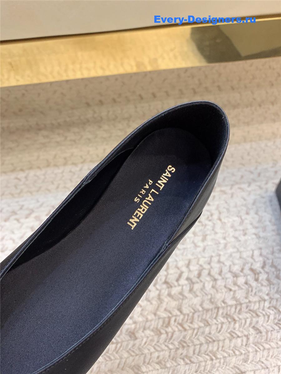 Y51 nour black nappa leather slippers