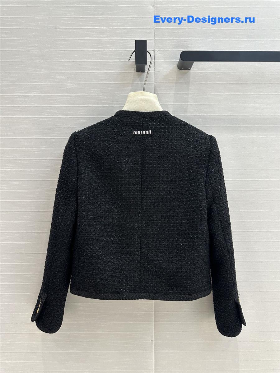M1um1u tweed cropped jacket