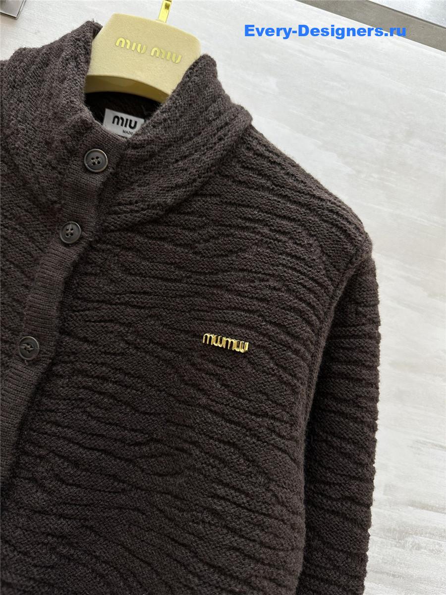 M1um1u wool cardigan jacket