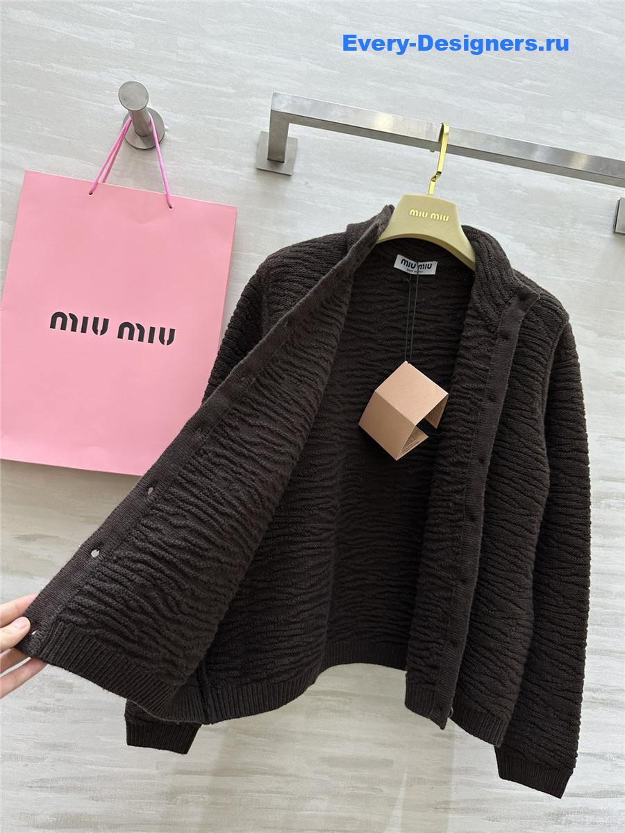 M1um1u wool cardigan jacket