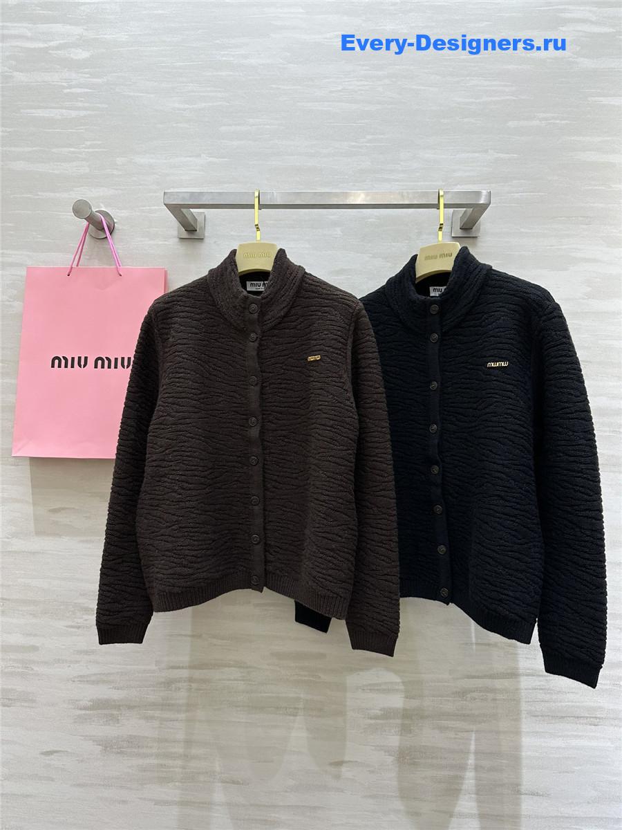 M1um1u wool cardigan jacket