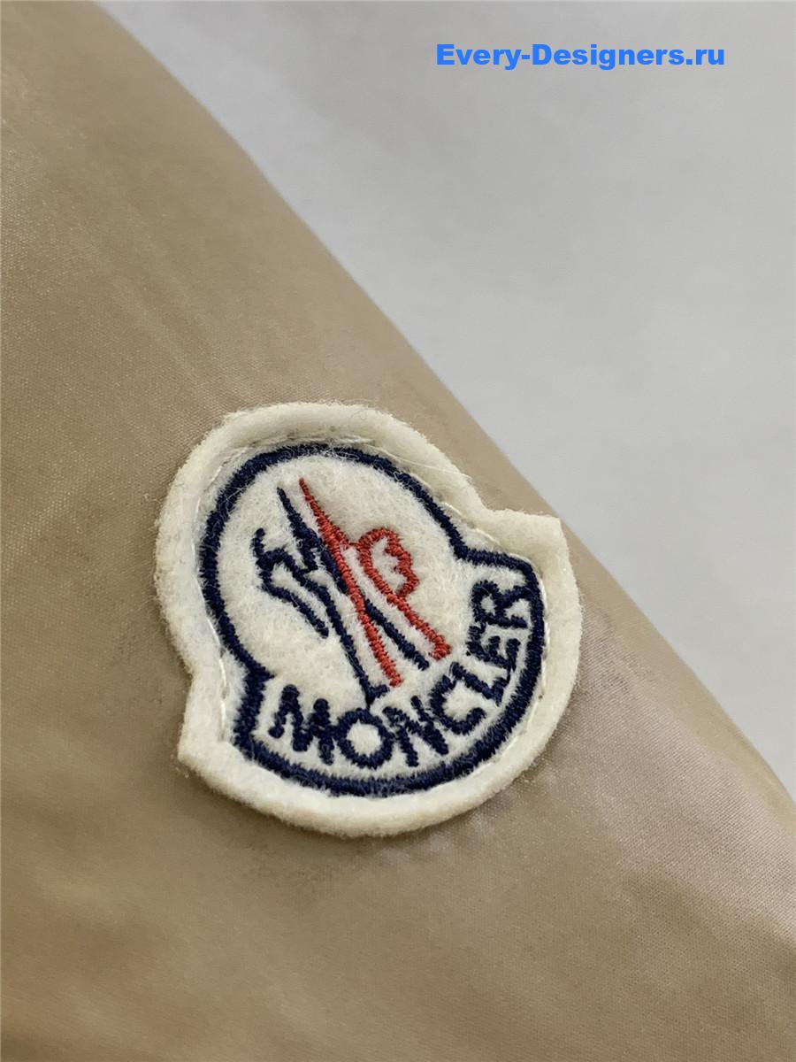 Moncler waist hooded long down jacket
