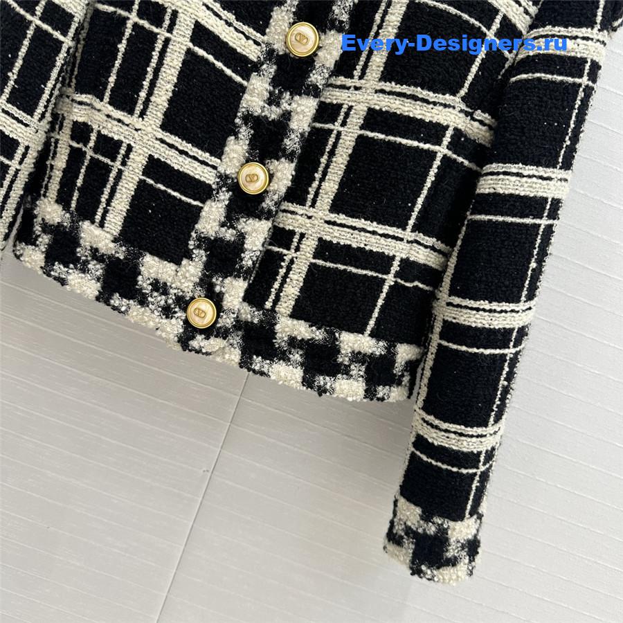 Va1e*ntin0 tweed stand collar jacket