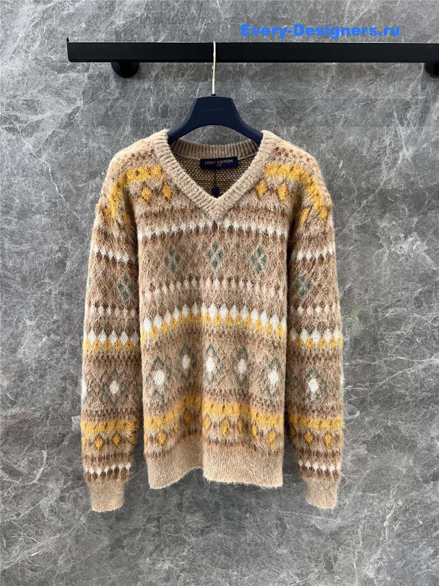 l0vis Vvtt0n mohair fair isle sweater