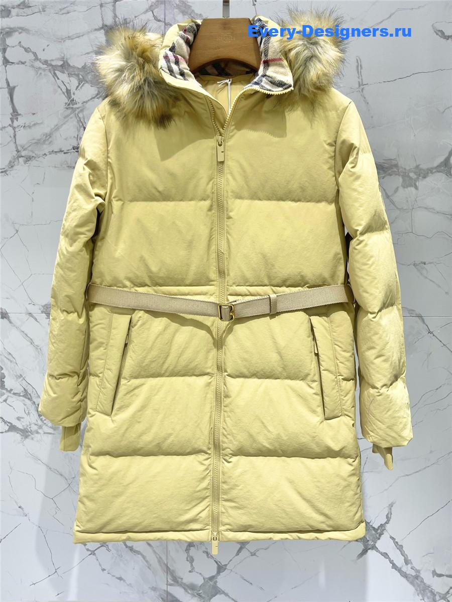 Bv*b*rry hooded long puffer jacket