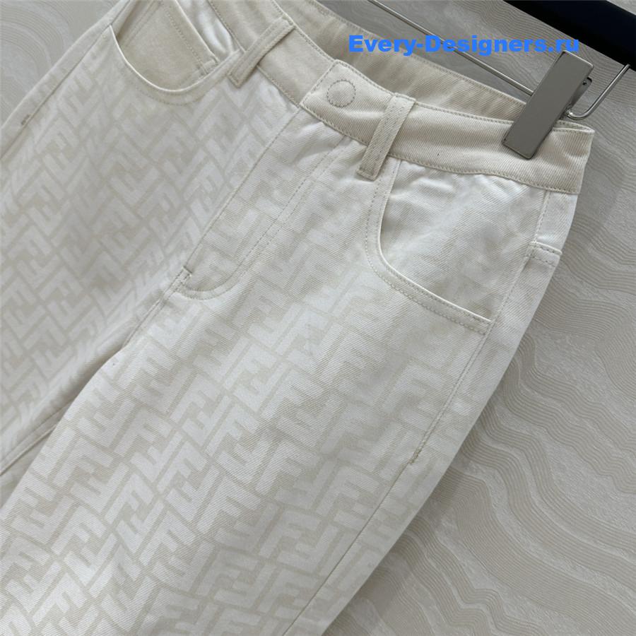 F**di monogram straight pants
