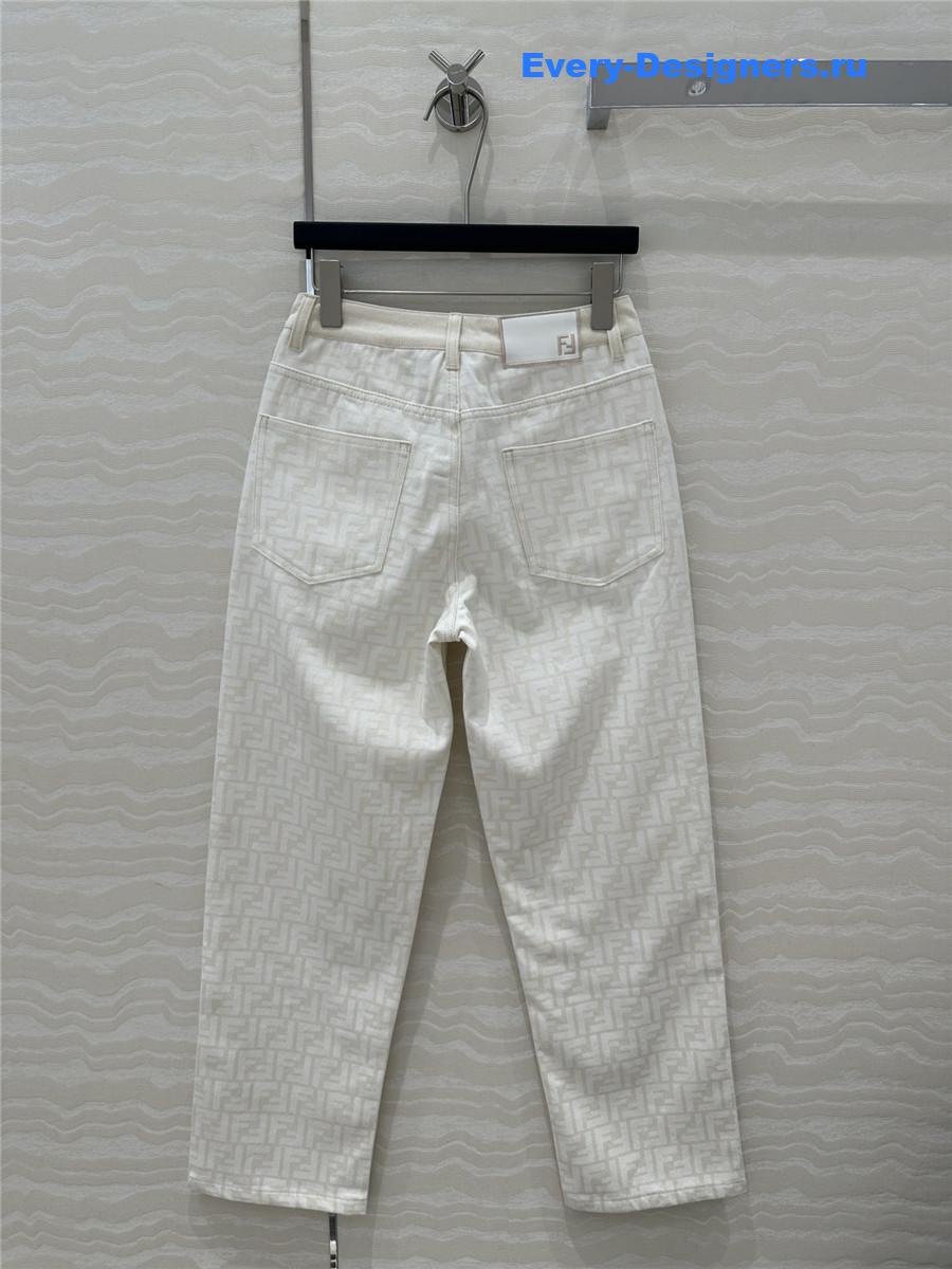 F**di monogram straight pants