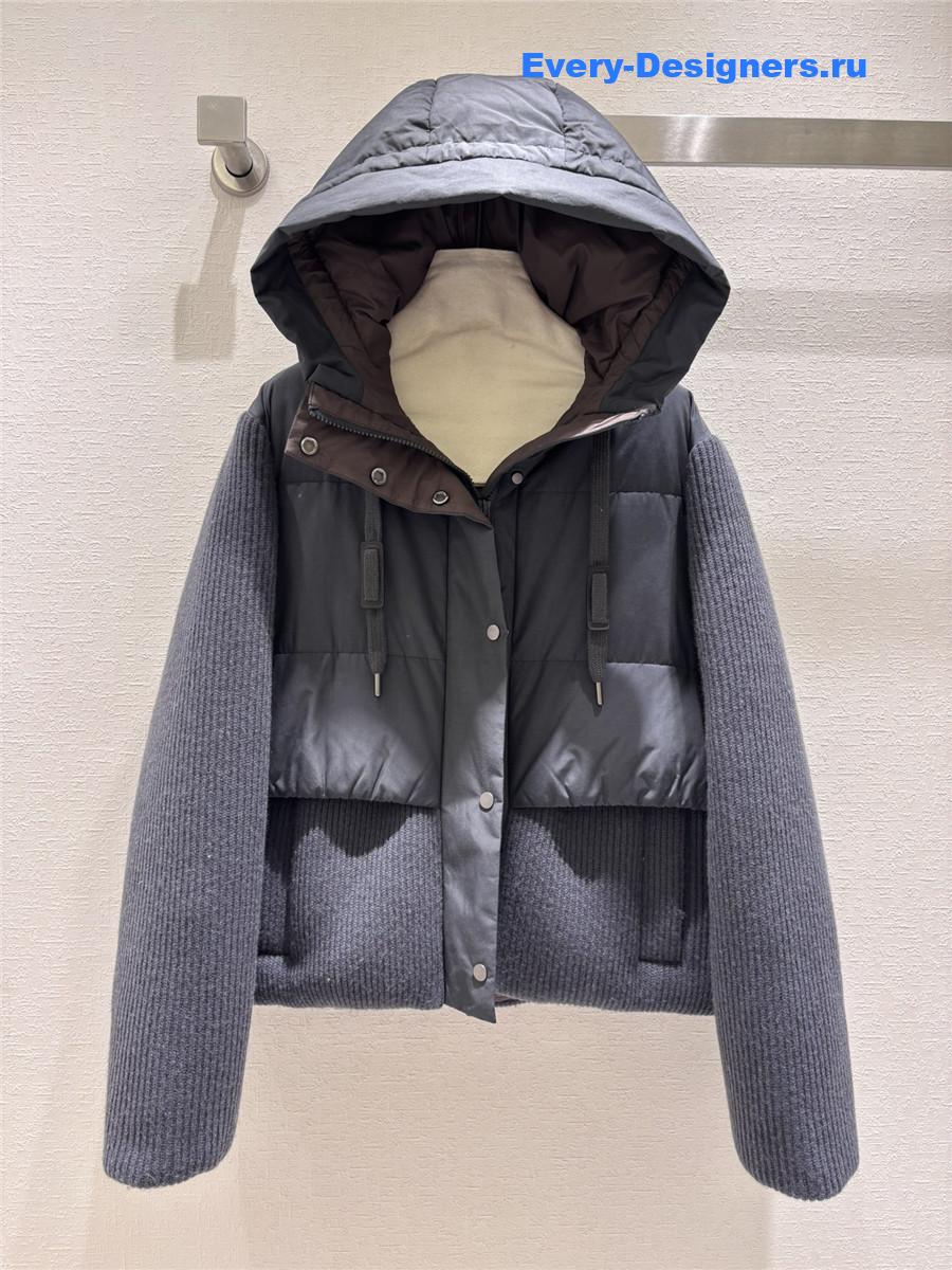 BC hooded goose down jacket