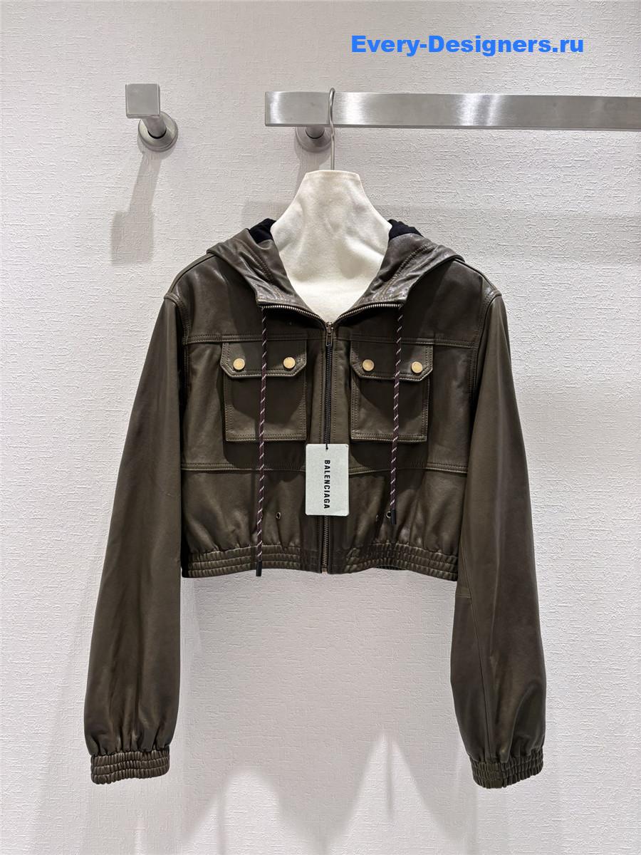 Ba1en*iaga lambskin jacket