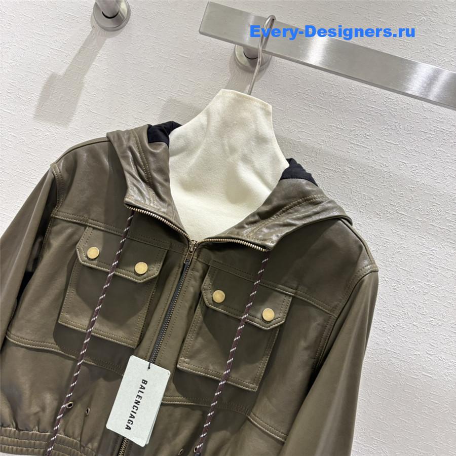 Ba1en*iaga lambskin jacket