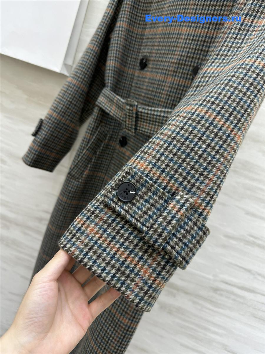 Pra*a wool long trench coat