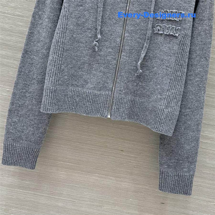 M1um1u zipper jacket + pants set