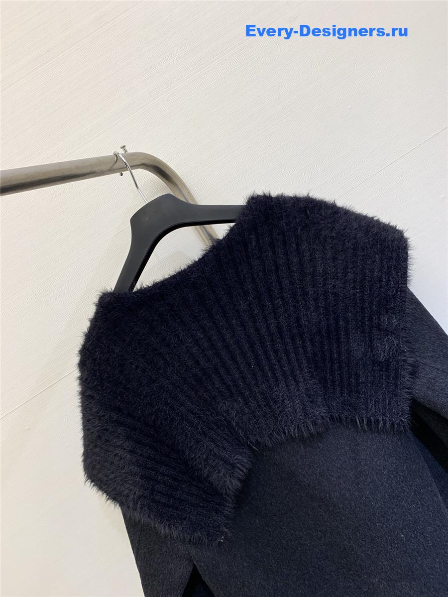 Chloé Navy collar wool coat