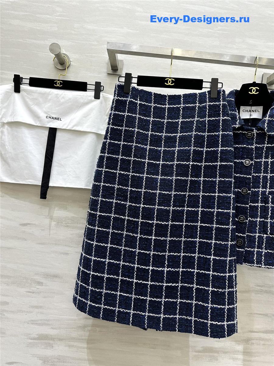 Ch**el wool soft tweed suit