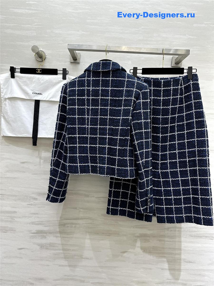 Ch**el wool soft tweed suit