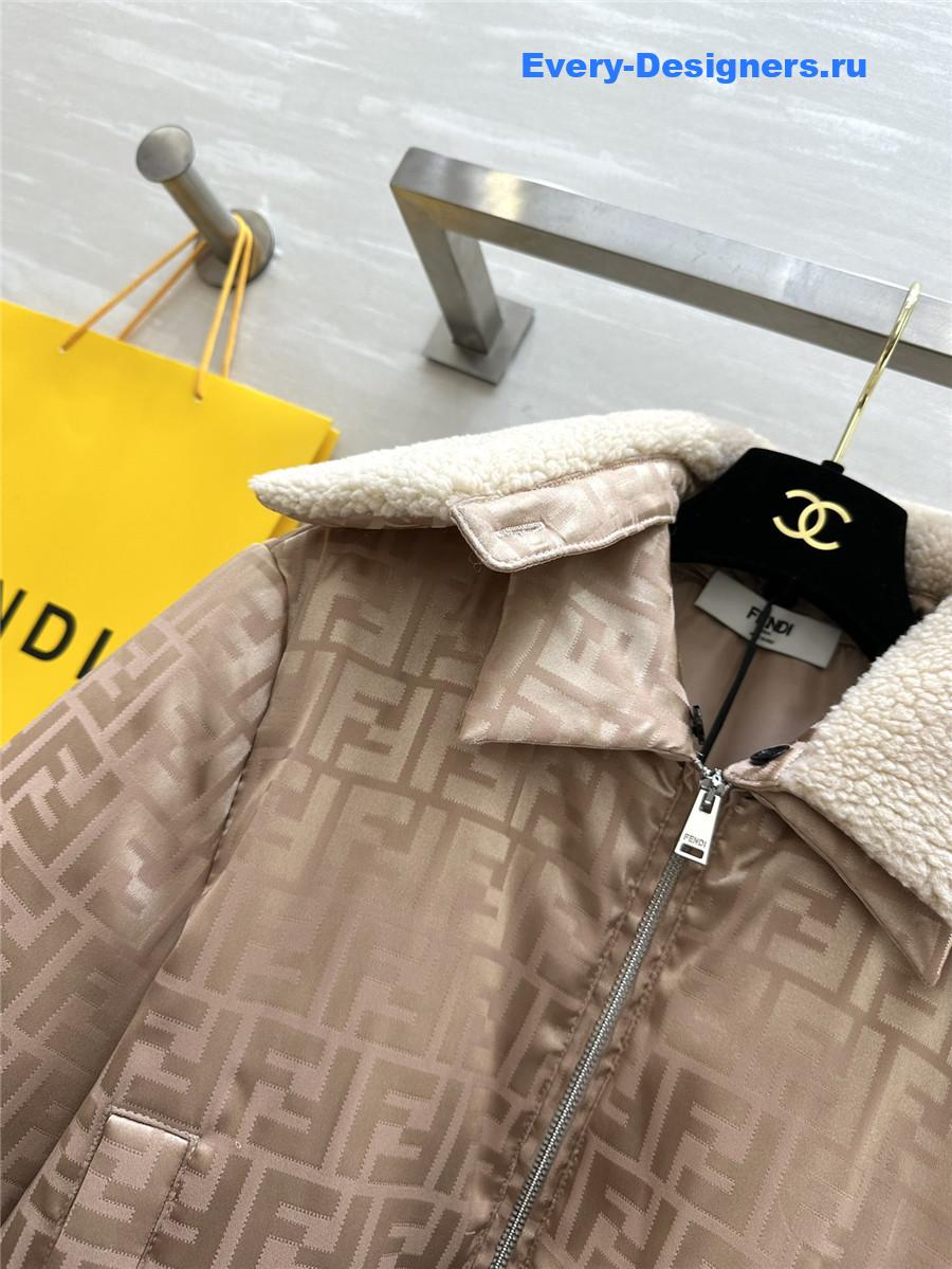 F**di quilted jacquard jacket