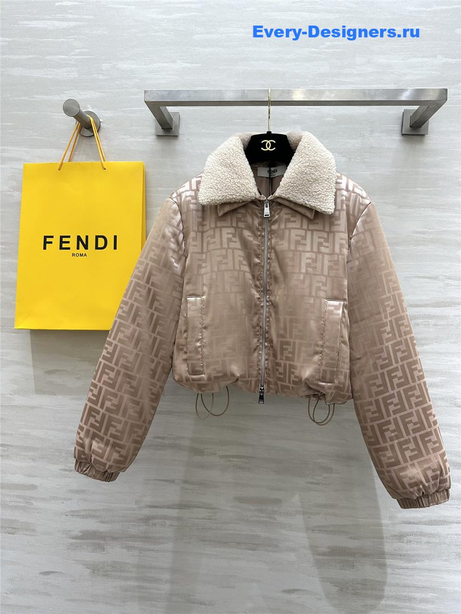 F**di quilted jacquard jacket