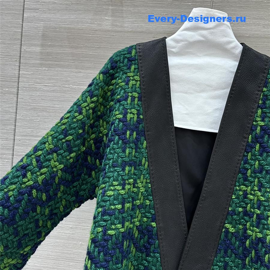 Ch**el denim jacket with lace-up