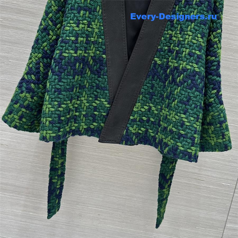 Ch**el denim jacket with lace-up