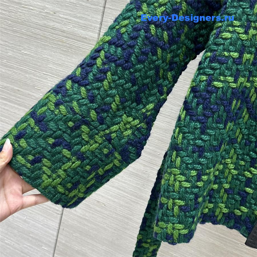 Ch**el denim jacket with lace-up