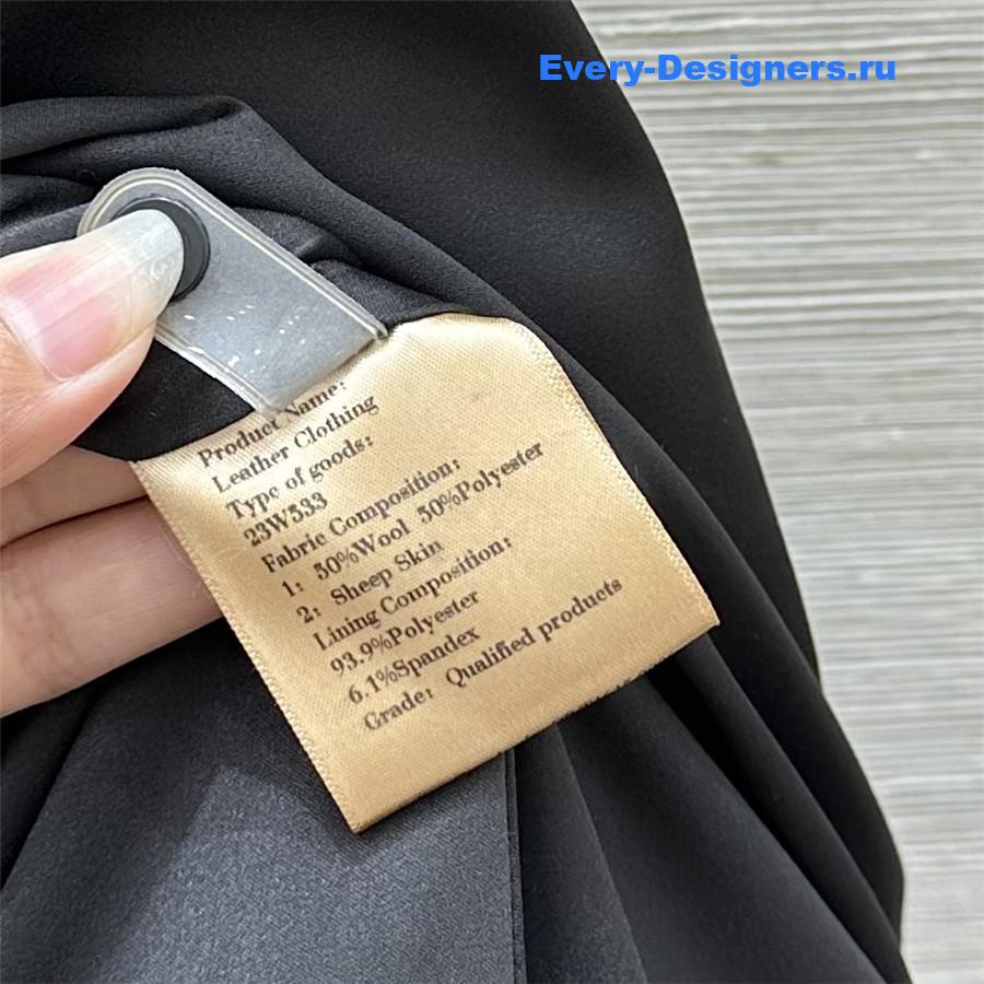 Ch**el denim jacket with lace-up