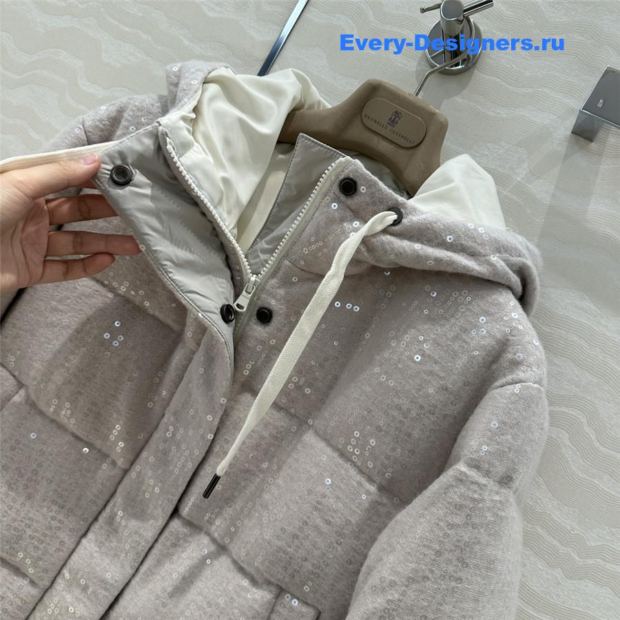 BC Sequined Bread Down Jacket