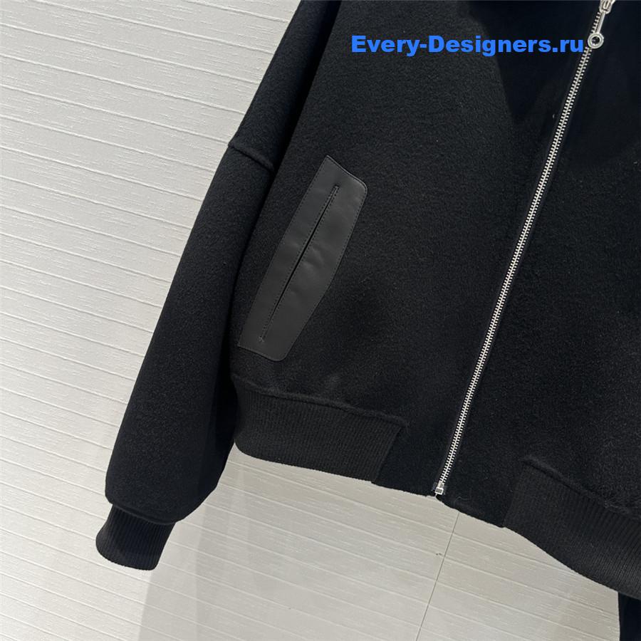 H**me5 cashmere and leather jacket