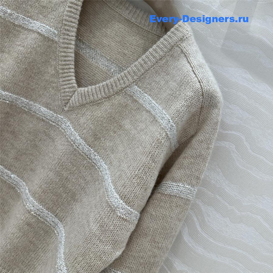 BC V-Neck Alpaca Cardigan in Beige