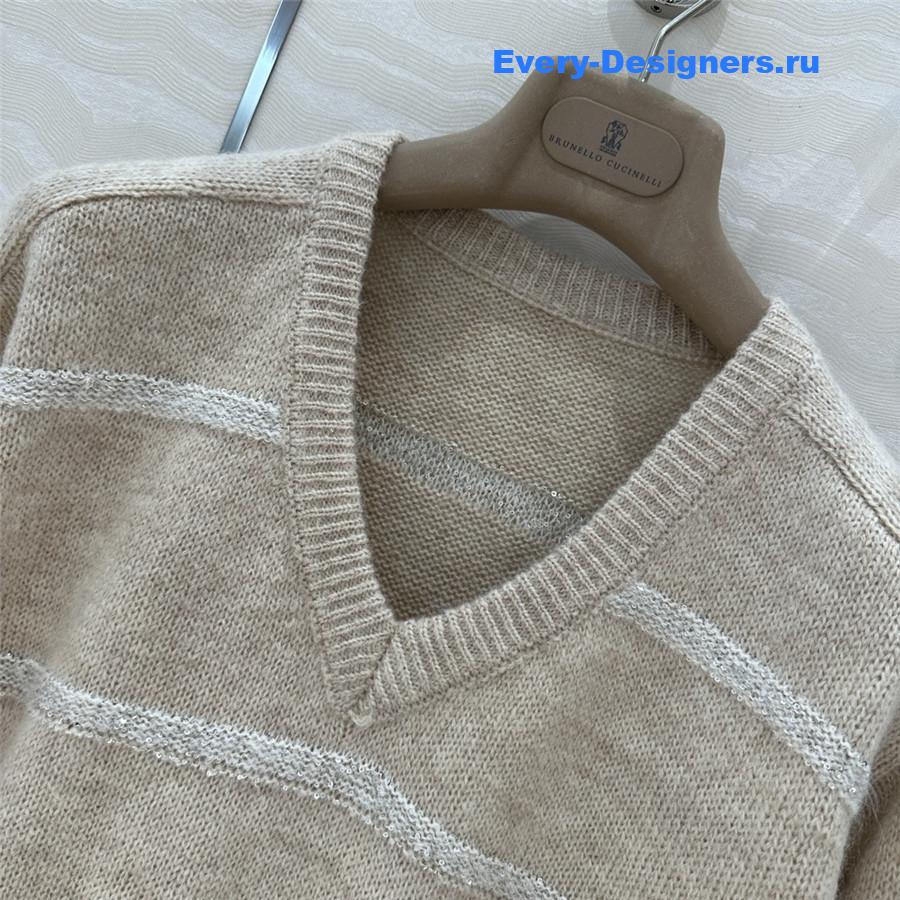 BC V-Neck Alpaca Cardigan in Beige