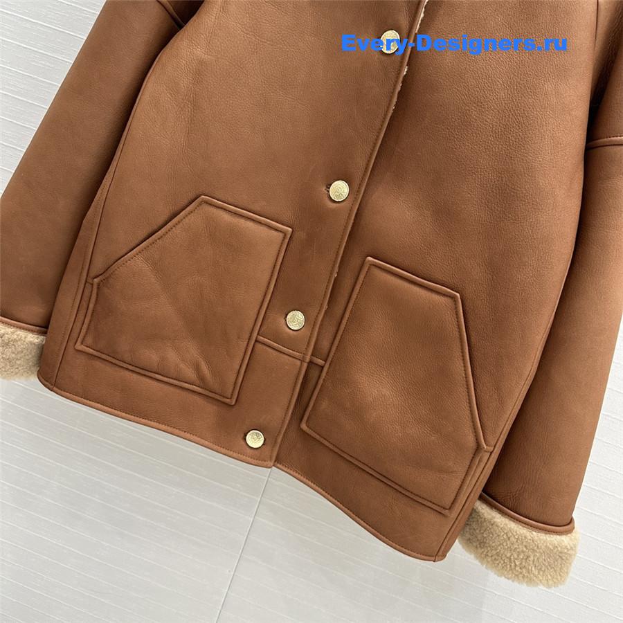 Ch**el shearling jacket