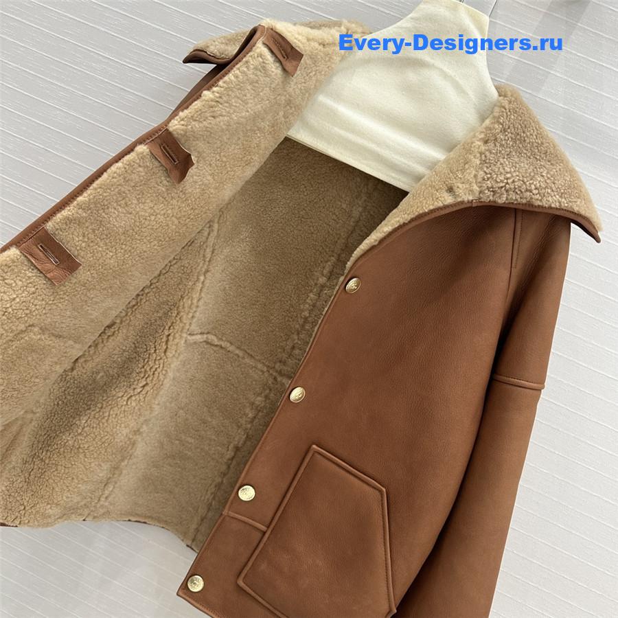 Ch**el shearling jacket