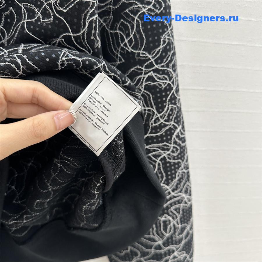 Ch**el polo glittered cotton sweatshirt