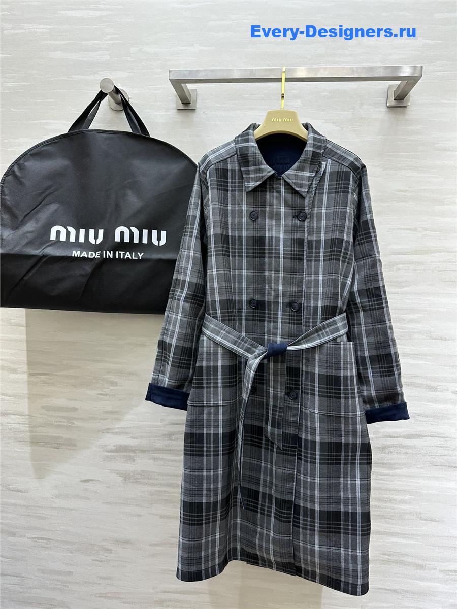 M1um1u reversible trench coat