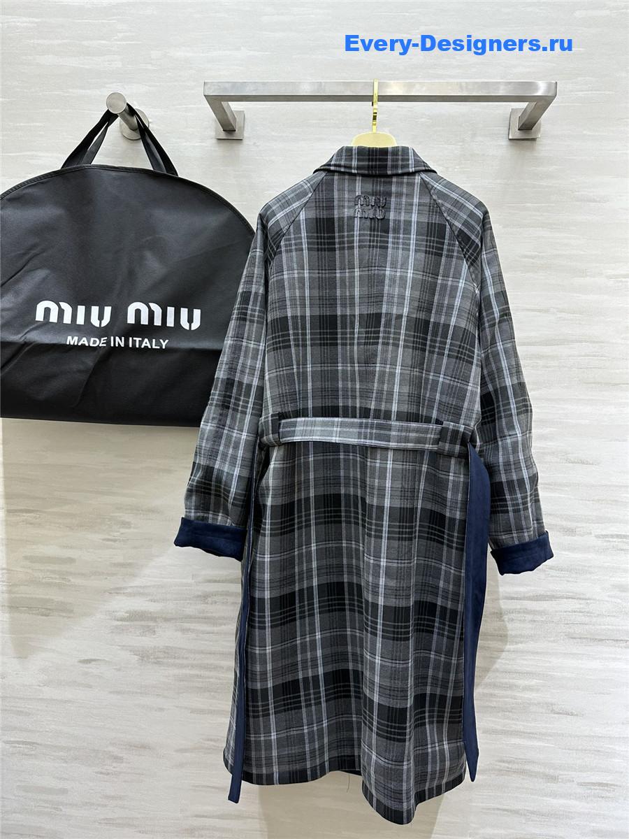M1um1u reversible trench coat