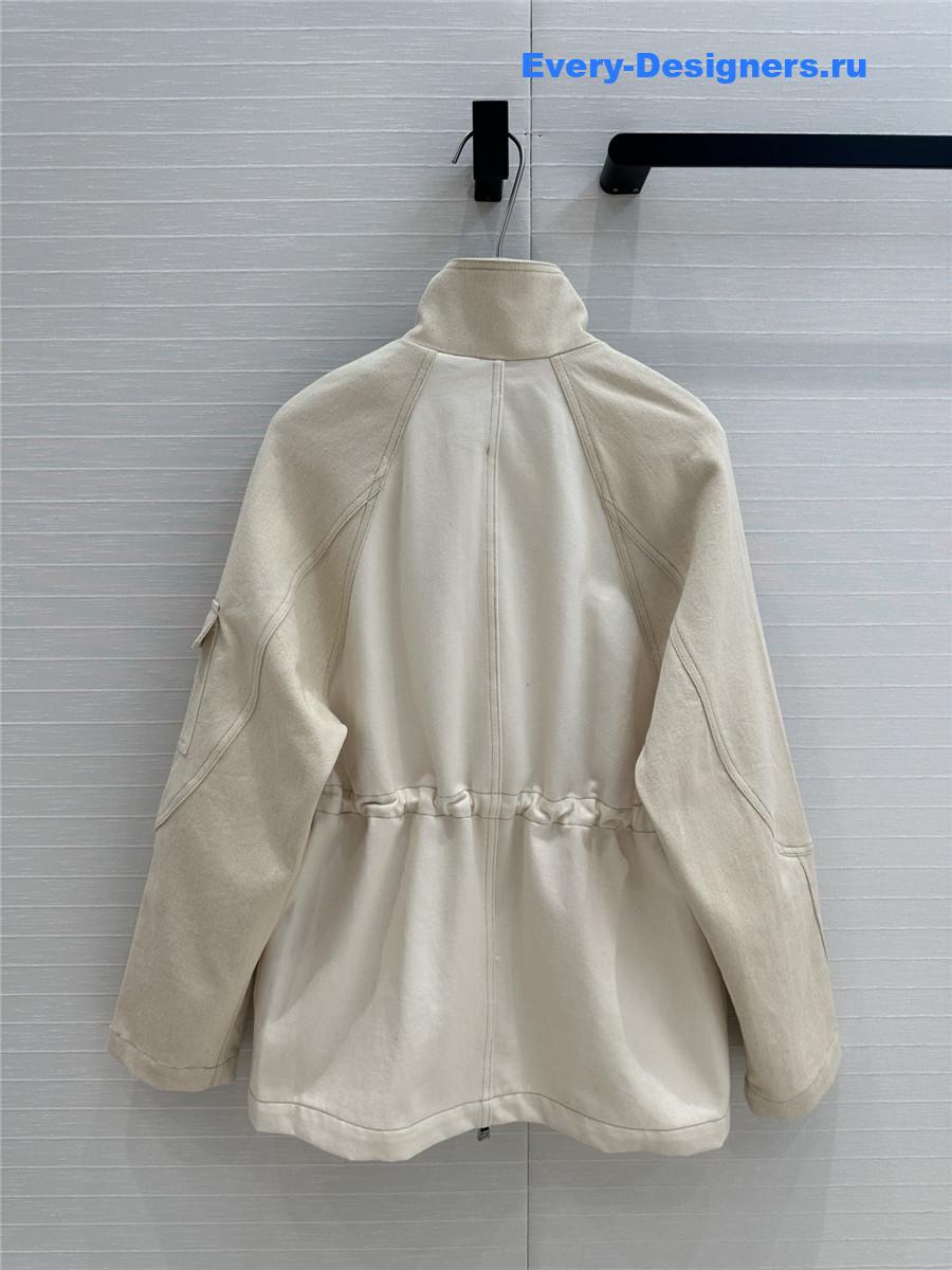 F**di cotton denim parka