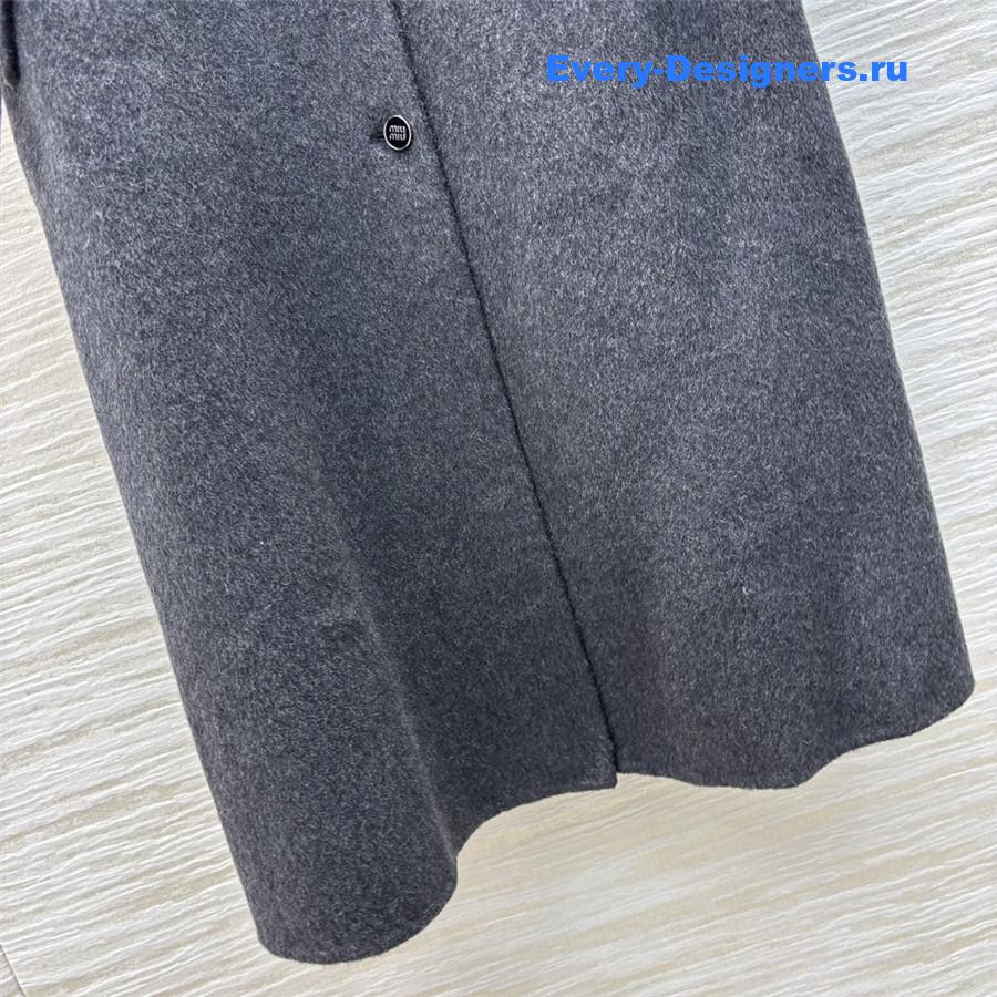 M1um1u grey wool coat