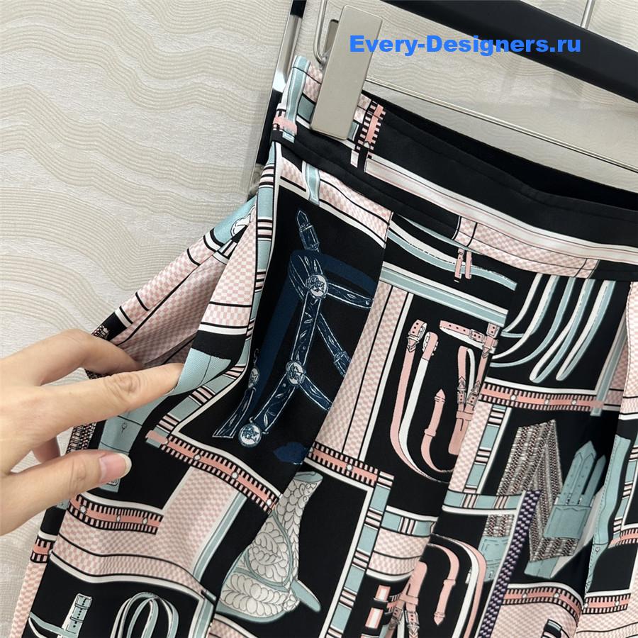 H**me5 silk straight-leg wide-leg trousers