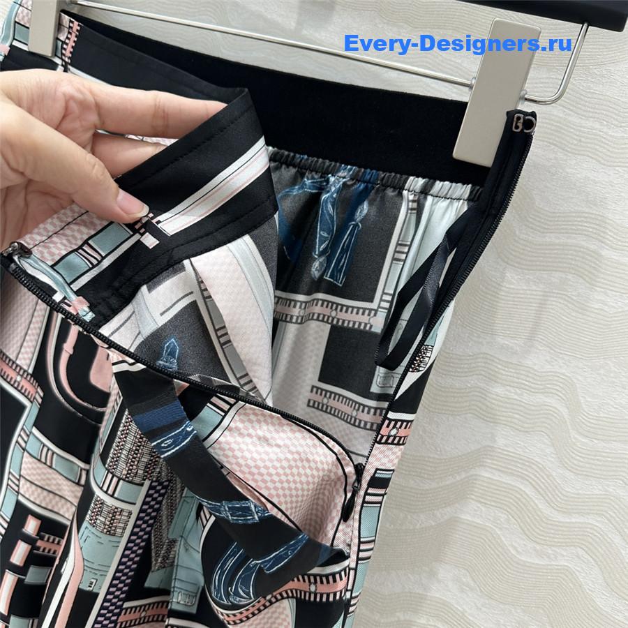 H**me5 silk straight-leg wide-leg trousers