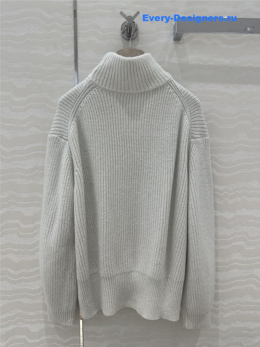 BC Turtleneck Cashmere Sweater off-white