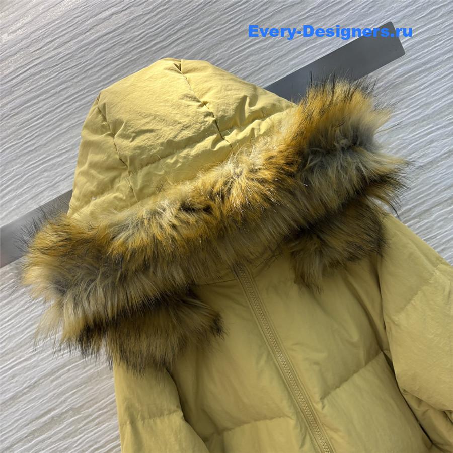 Bv*b*rry long h-line down jacket