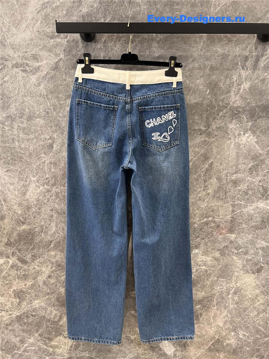 Ch**el 4-button straight trousers