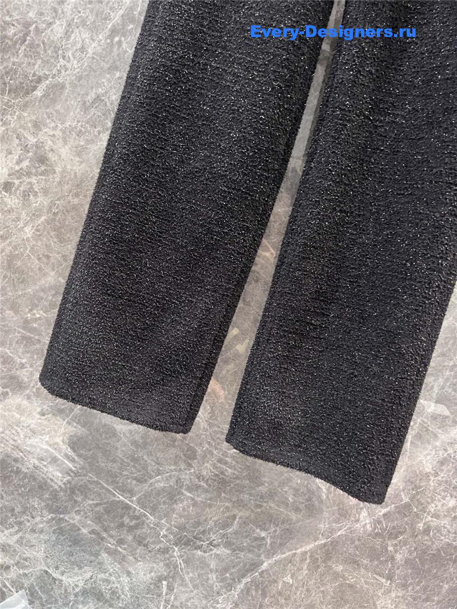 Ch**el casual denim straight pants