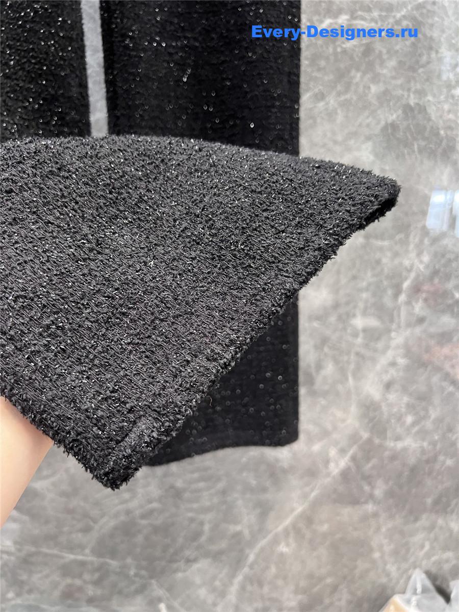 Ch**el casual denim straight pants