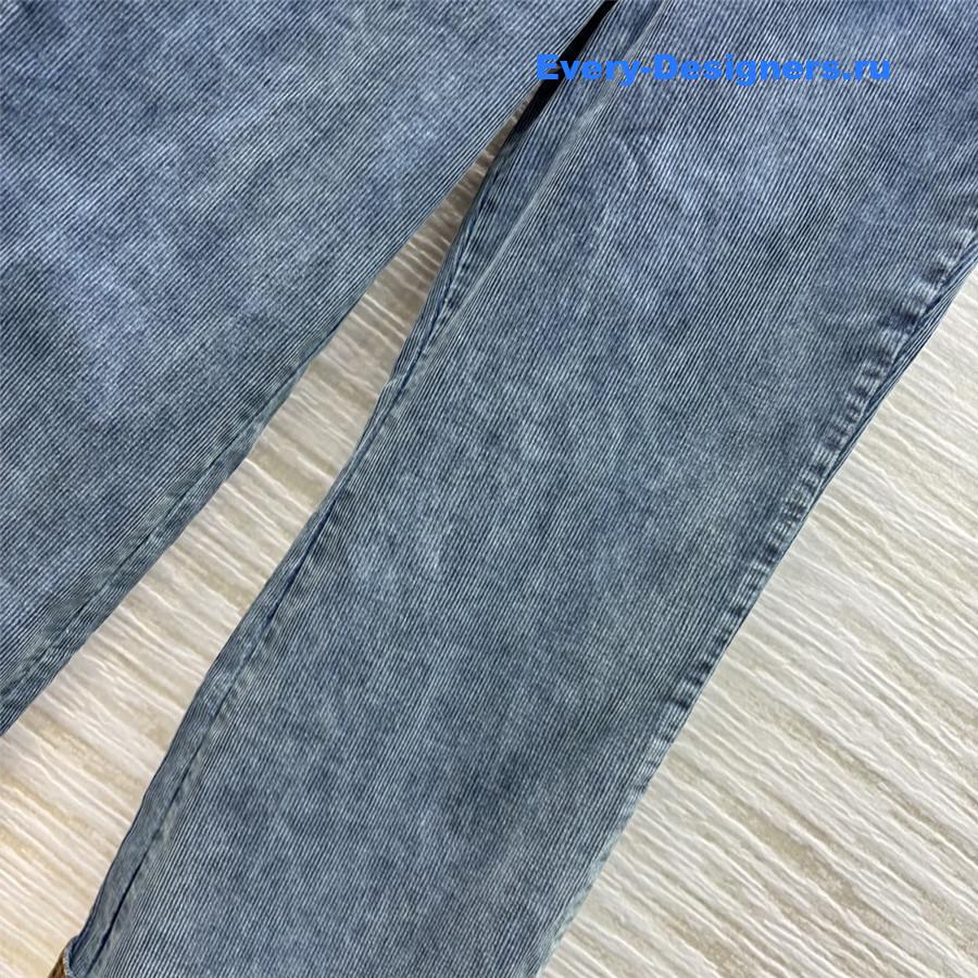 M1um1u corduroy denim trousers