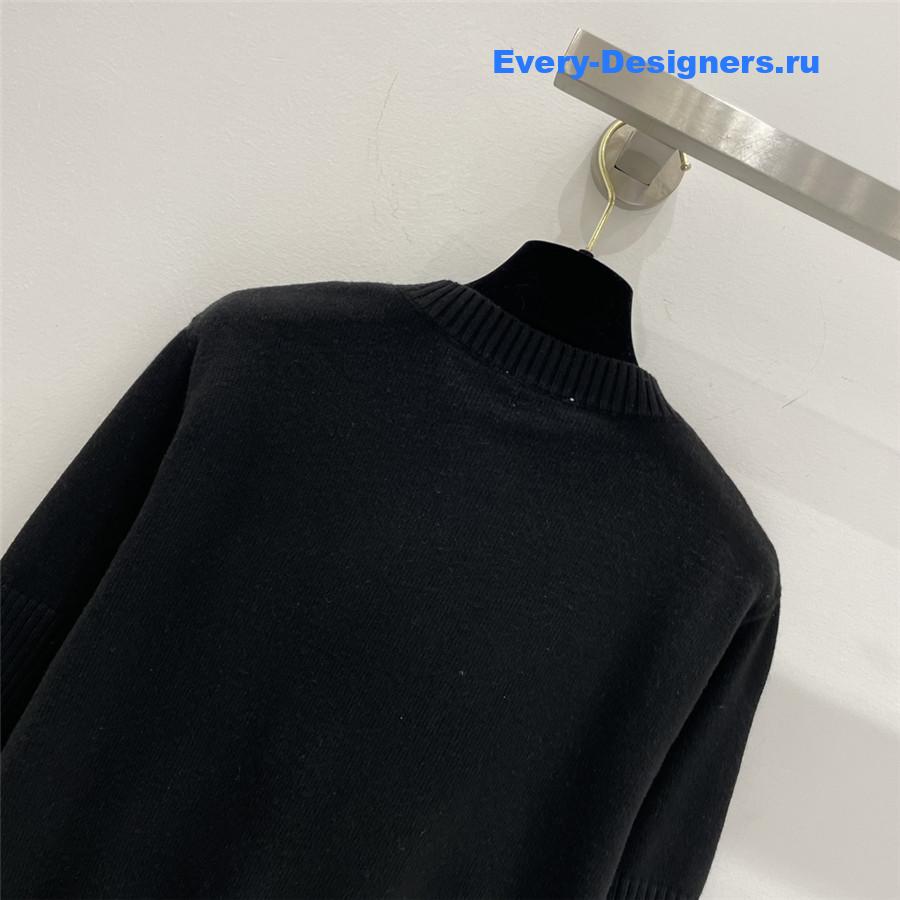 Ch**el vintage cashmere cardigan black